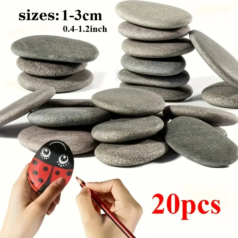 Aquarium Decoration Rock - 20 stuks natuurlijke rivier rotsen gladde
