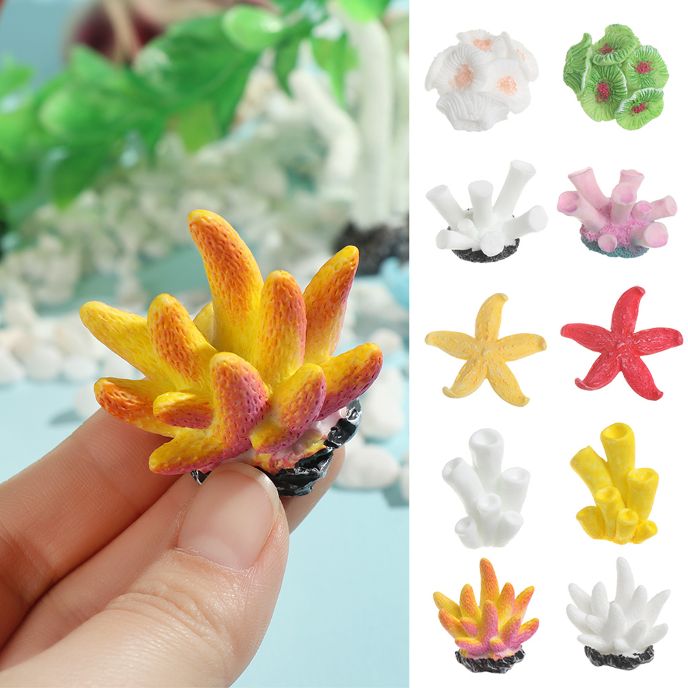 Aquarium Decoration Rock - Kunstmatige Koraal Aquarium Ornamenten Simulatie Zeester