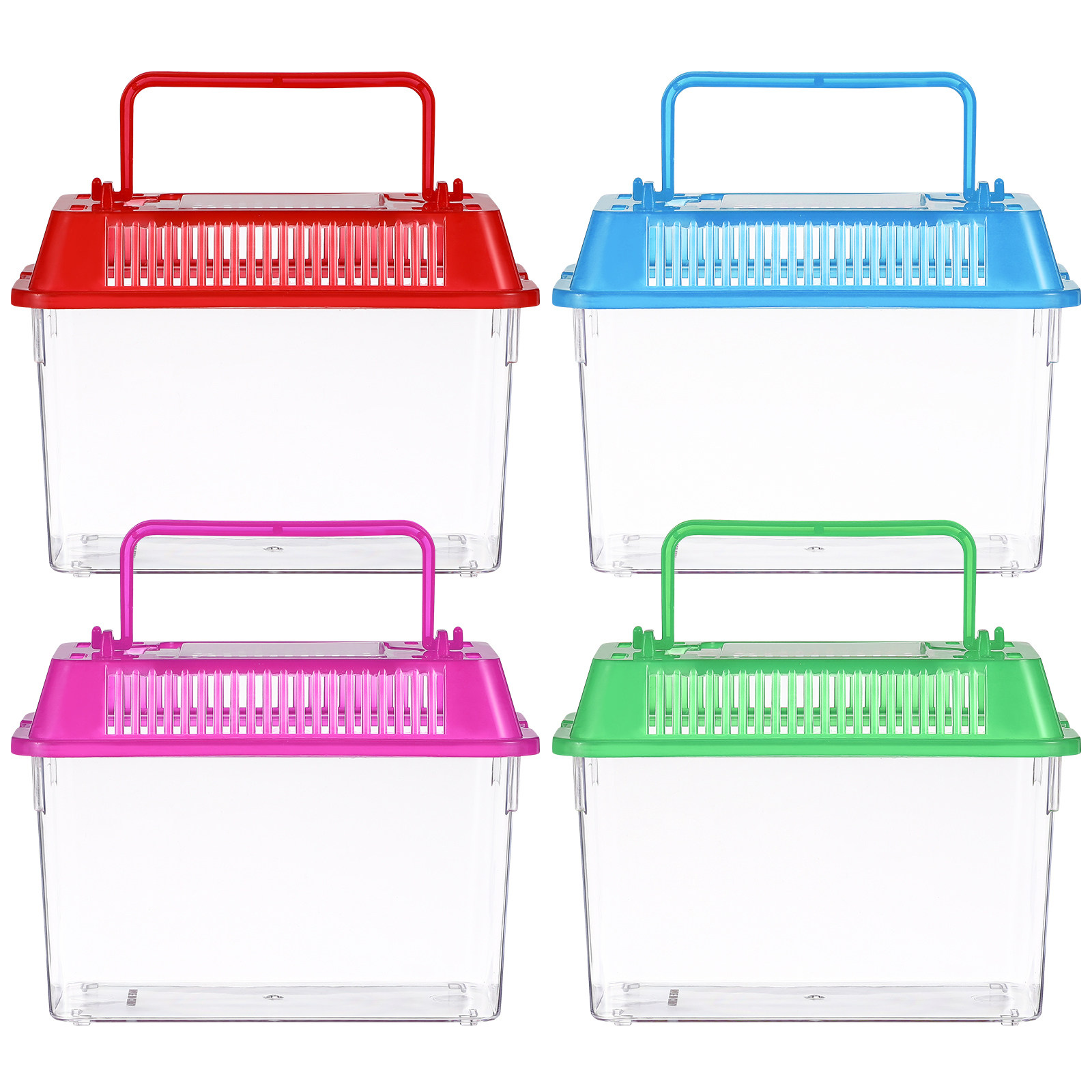 Aquarium Fish Green - Handzame mini-visbak van plastic, draagbaar aquarium