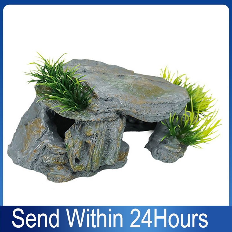 Aquarium Decoration Rock - Reptielenrots Schuilplaats Natuurlijke Reptielen Schuilplaats Rotsgrot