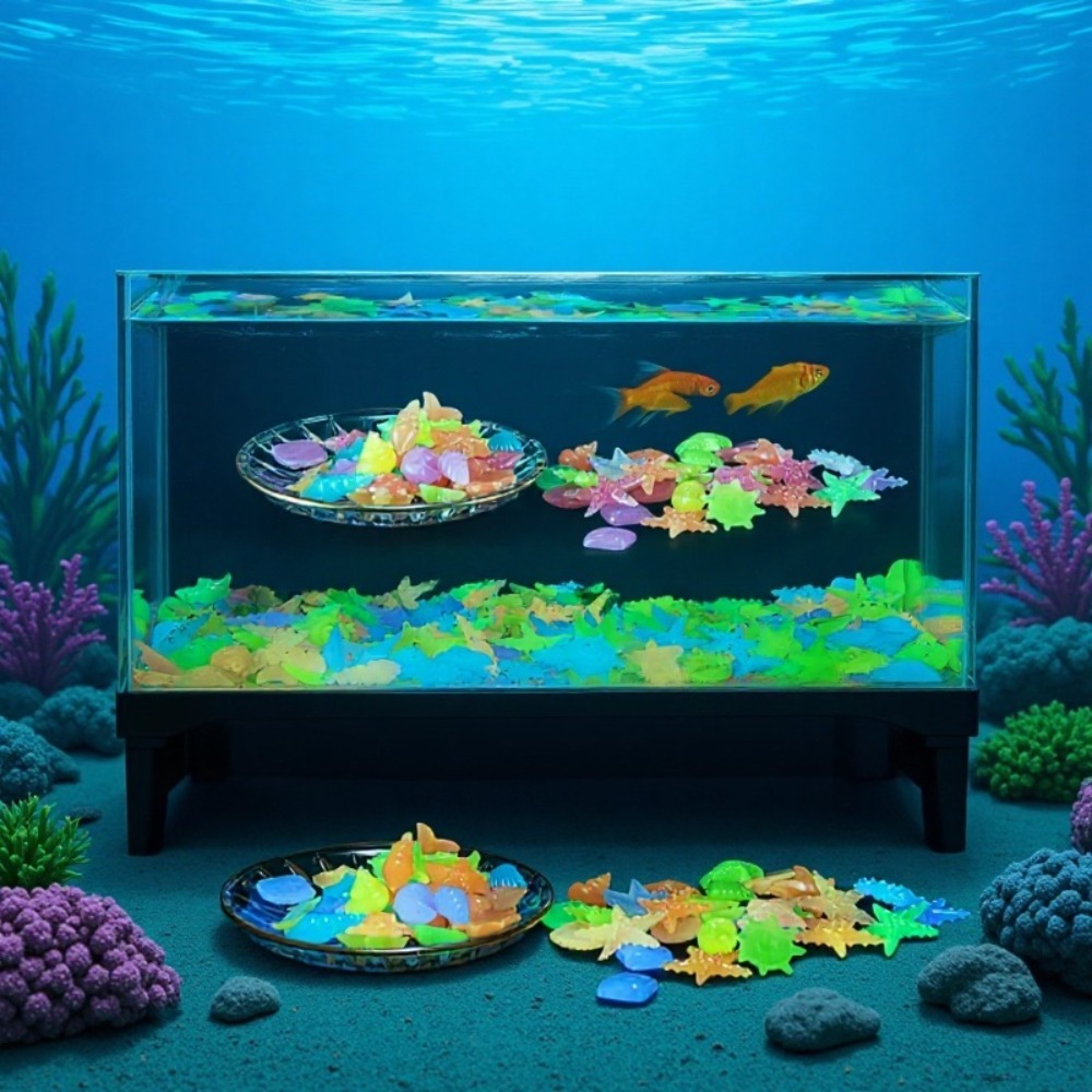 Gloeiende lichtgevende oceaans - Aquarium Decoration Rock recensie en prijs