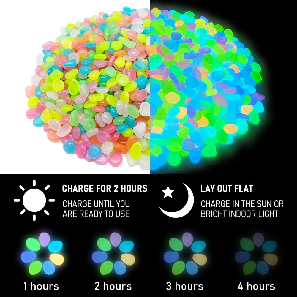 500 stuks meerkleurige gloeien - Aquarium Decoration Rock recensie en prijs
