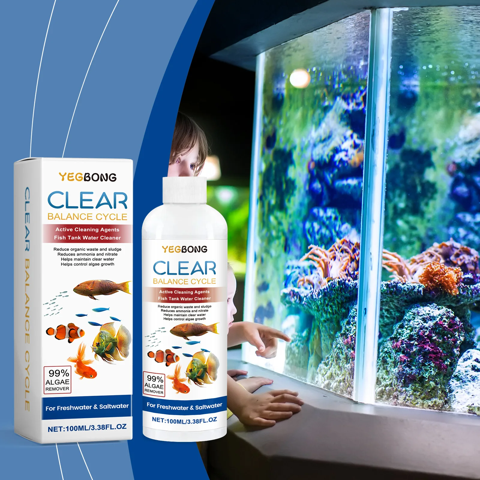 Algenverwijderaar voor aquariu - Aquarium Fish Green recensie en prijs