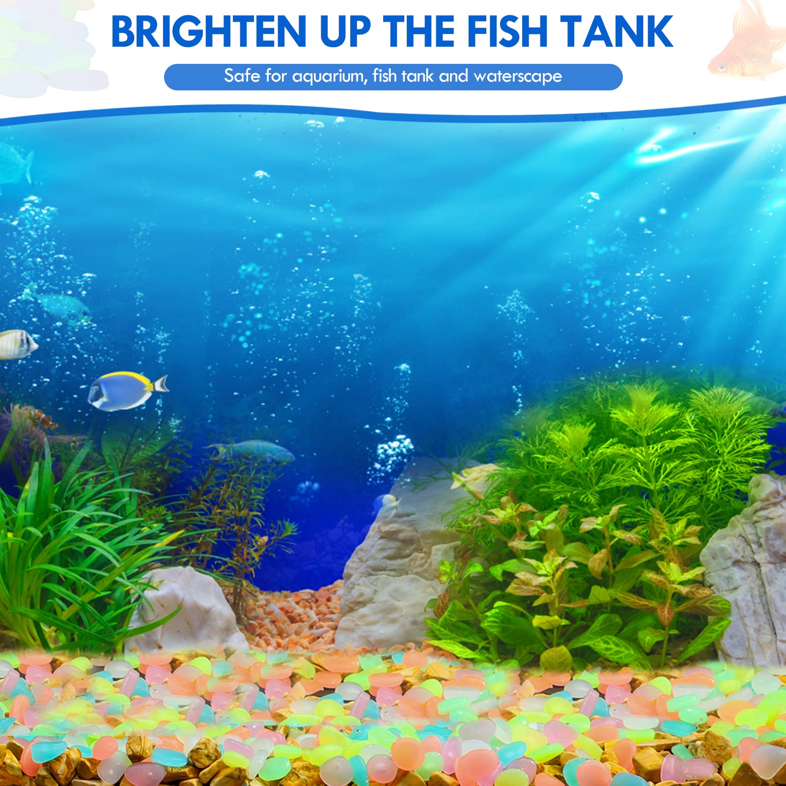 100 Stuks Glow in The Dark Tui - Aquarium Decoration Rock recensie en prijs
