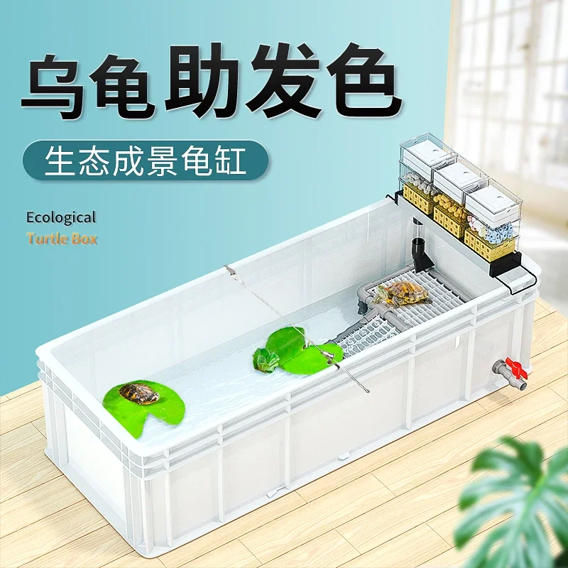 Een schildpaddentank, grote pr - Fish Co Aquarium recensie en prijs